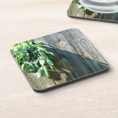 植物性緑動揺して草の木目 コースター (左側)