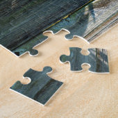 植物性緑動揺して草の木目 ジグソーパズル (側面)