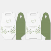 植物性緑水彩画結婚像 フェイバーボックス (見開き)