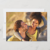 植物性緑結婚草の台本の写真 招待状 (裏面)