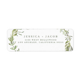 植物性緑結婚草差出人住所 ラベル