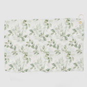 植物性緑葉模様 ゴルフタオル (横)