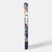 植物性緑豊かな花の模様のスクリプト名 Case-Mate iPhoneケース (裏面 / 左)