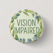 植物性緑離れ色視覚障害 缶バッジ (正面)