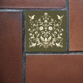 植物性緑 タイル