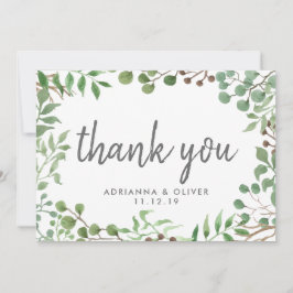 植物性緑 |リーフ |さん結婚ありがとう サンキューカード