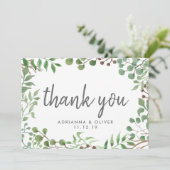 植物性緑 |リーフ |さん結婚ありがとう サンキューカード (スタンド正面)