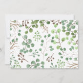 植物性緑 |リーフ |さん結婚ありがとう サンキューカード (裏面)