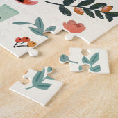 植物性美しいとフローラ自然パターン ジグソーパズル (側面)