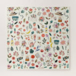 植物性美しいとフローラ自然パターン ジグソーパズル<br><div class="desc">おもしろいかわいらし花模様と美しい製品のパターン。</div>