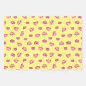 植物性美しいギフトラップパック花 ラッピングペーパーシート (正面3)