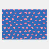 植物性美しいギフトラップパック花 ラッピングペーパーシート (正面)