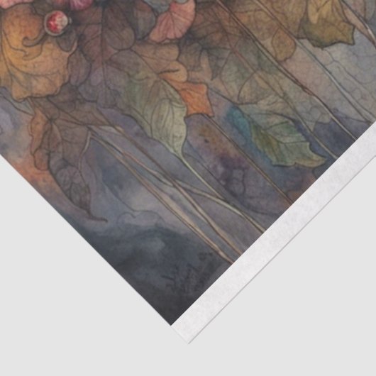 植物性美しいスカルデクページ紙 薄葉紙 (詳細)