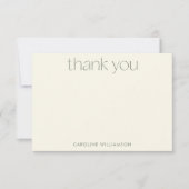 植物性美しいフローラ自然名前をカスタムする サンキューカード (正面)