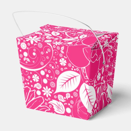 植物性美しいブライトピンク – テイクアウトお願いボックス フェイバーボックス (裏面サイド)