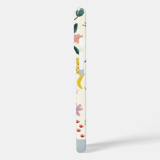 植物性美しい自然パタパーソナライズされたーン Case-Mate iPhoneケース (裏面 / 左)