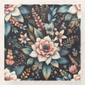 植物性美しい ガラスコースター (正面)