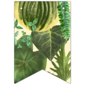 植物性自然ハッピーバースデー バンティングフラッグ (第1の旗)