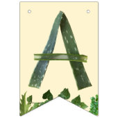 植物性自然ハッピーバースデー バンティングフラッグ (第3の旗)