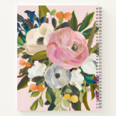 植物性至福かわいらし絵を描フローラ |赤面 ノートブック (裏面)