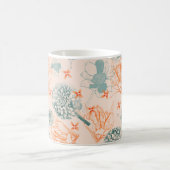 植物性至福パターン コーヒーマグカップ (中央)