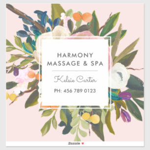 植物性至福モダンエレガントフローラ  赤面 シール