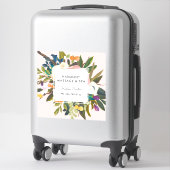 植物性至福モダンエレガントフローラ |赤面 シール (スーツケース)