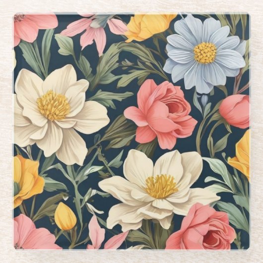 植物性至福 ガラスコースター (正面)