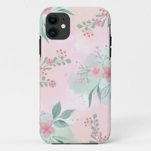 「植物性至福:フローラプリント電話カバー」 iPhone 11 ケース
