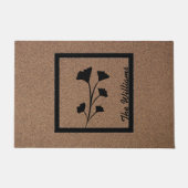 植物性至福：植物パーソナライズされたデザインDoormat ドアマット (正面)
