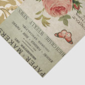 植物性花とヴィンテージエフェメラデクページ 薄葉紙 (詳細)