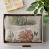 植物性花イラストオンパーチメントNo. 2 薄葉紙 (ギフト)