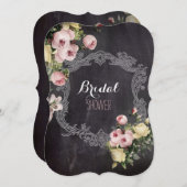 植物性花シャルボードブライダル茶パーティー 招待状 (正面/裏面)