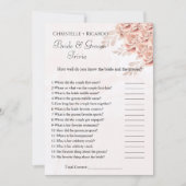 植物性花嫁トリビアブライダルシャワーゲームカード 案内状 (正面)