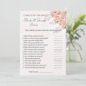 植物性花嫁トリビアブライダルシャワーゲームカード 案内状 (スタンド正面)