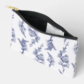 植物性花嫁付きトイレタリーバッグ アクセサリーポーチ (見開き)