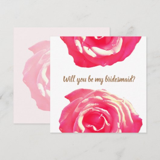 植物性花嫁結婚カード 招待状 (正面/裏面)