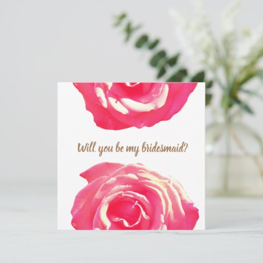 植物性花嫁結婚カード 招待状 (スタンド正面)