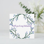 植物性花嫁結婚カード 招待状 (スタンド正面)