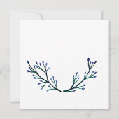 植物性花嫁結婚カード 招待状 (裏面)