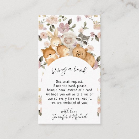 植物性花林の赤ん坊が本を持ってくる エンクロージャーカード (正面)