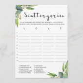 植物性葉ブライダルシャワーゲームスキャッタリ (正面)