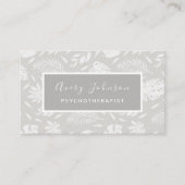 植物性葉柄心理療法士 名刺 (正面)