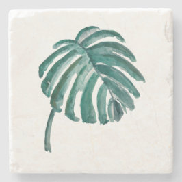 植物性葉水彩大理石コースター ストーンコースター