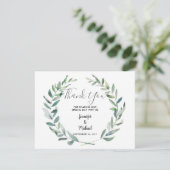 植物性葉水色結婚サンキューカード シーズンカード (スタンド正面)