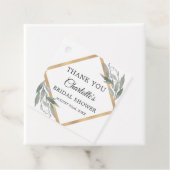 植物性葉金ゴールドブライダルシャワーありがとう フェイバータグ (インサイチュ)