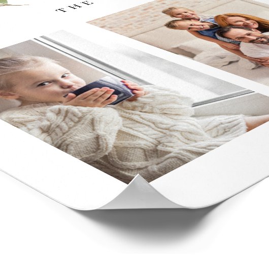 植物性葉 | 3つのフォトファミリー ポスター (角)