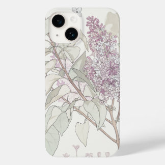植物性薄紫イラストレーション- Case-Mate iPhone 14ケース