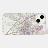 植物性薄紫イラストレーション- Case-Mate iPhoneケース (裏面 (横))