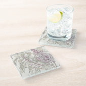 植物性薄紫 ガラスコースター (アングル)